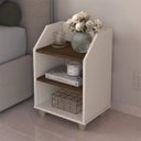 Ver imagem 2 de Kit 2 Mesas de Cabceira Estilo Retro Vintage Luxo:off/freijo