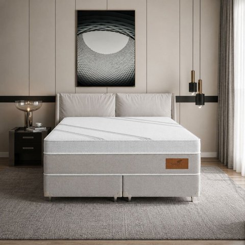 Colchão Viúva Life Silver Molas Ensacadas Espuma D26 128x188x27cm Cinza