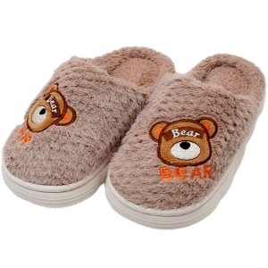 Pantufas Infantil Sapatos Chinelos de Inverno Urso Ursinho