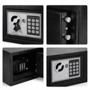 Ver imagem 2 de Cofre Eletrônico Digital Aço Reforçado Senha Chave 23x18x17