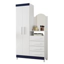 Ver imagem 5 de Gaveteiro Anita Branco Titanium Rosa Azul com Nicho