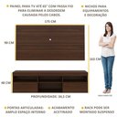 Ver imagem 4 de Rack com Painel TV 65" Suspenso Flórida Multimóveis V3299