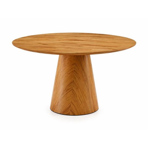 Mesa de Jantar Redonda Laminada 110x110 Base Cone Imperial