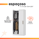 Ver imagem 6 de Modulo de Guarda Roupas Canto para Quarto Madrid Maxel