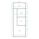 Ver imagem 5 de Armário Multiuso 2 Portas Branco - Pnr Móveis