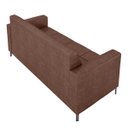 Ver imagem 6 de Sofá Living Decorativo Houston 2 Lugares 160cm Pés em Metal Pu Marrom G33 - Gran Belo