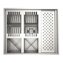 Ver imagem 6 de Calha P/ Cozinha Moderna Secadora Prato Copo Talher Inox Technox