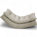 Ver imagem 6 de Poltrona Balance Decorativa com Leve Balanço Bouclé Premium de Luxo para Sala Quarto Área de Leitura