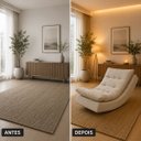 Ver imagem 7 de Poltrona Balance Decorativa com Leve Balanço Bouclé Premium de Luxo para Sala Quarto Área de Leitura