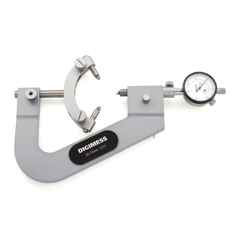 Comparador para Medição de Diâmetro Primitivo de Machos com 3 Cortes Capacidade 2-30mm Resolu
