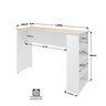Bancada Cozinha Americana Gourmet com Prateleiras Netmobil - Branco/dubai - 8