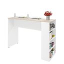 Ver imagem 5 de Bancada Cozinha Americana Gourmet com Prateleiras Netmobil - Branco/dubai