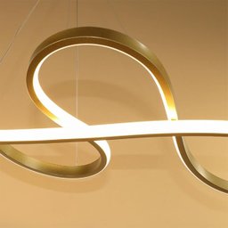 Lustre Pendente LED Infinito 3 em 1 Arco Hall de Entrada Recepçao Sala de Jantar Hotel Luxo Moderno  - 7