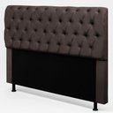 Ver imagem 1 de Cabeceira Cama Box Queen Size Sarah 160cm com Frame Suede Marrom - Desk Design