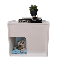 Mesa de Cabeceira Cama Pet Cães 45x55x60 Branco - 3