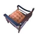 Ver imagem 5 de Cadeira de Caça Beatriz Estilo Nostálgico Vintage Couro de Sela e Madeira Maciça