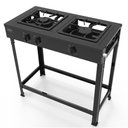 Ver imagem 2 de Fogão Industrial 2 Bocas Baixa Pressão sem Forno Realce CR219 Preto