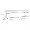 Ver imagem 6 de Rack para Tv Arizona 1.8 1p Off White - Moveisaqui