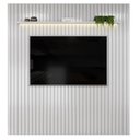 Ver imagem 2 de Painel para TV Trento 223 Ripado Bali LED com Mesa de Centro Lina-DJ Móveis