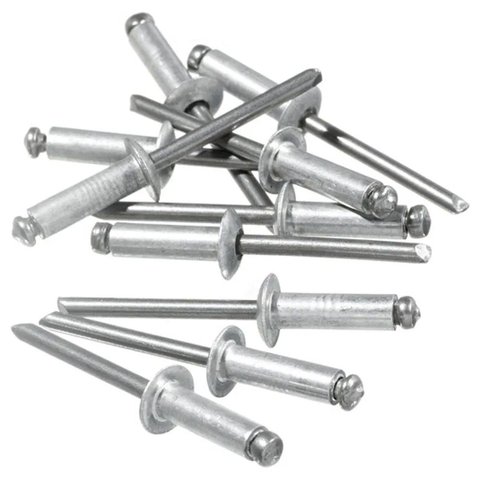 1000un - Rebite Pop Repuxo 4,8 X 25 Alumínio