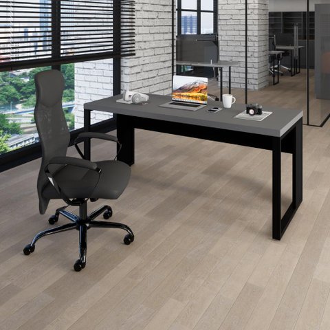 Mesa Escrivaninha Escritório 1,50m X 0,70m Pés Metal F5