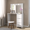 Ver imagem 1 de Penteadeira com Espelho 3 Gavetas Los Angeles
