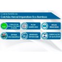 Ver imagem 2 de Cama Box Queen: Colchão Molas Ensacadas Herval MasterPocket Imperatore Eco Bamboo + Base Velvet Cinz