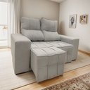 Ver imagem 1 de Sofá Retrátil Reclinável 2 Lugares 106x150cm Confortável