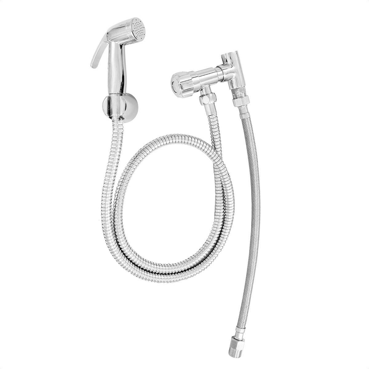 Kit Ducha Higiênica Ligação Caixa Acoplada C20 Cromado Luxo