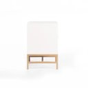 Ver imagem 3 de Mesa de Cabeceira Square 1 Gaveta 1 Nicho 60 Cm X 43 Cm X 40 Cm Branca