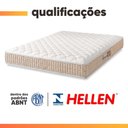 Ver imagem 4 de Colchão Casal Espuma D33 New Millenium 138x188x19cm Branco/Bege Hellen