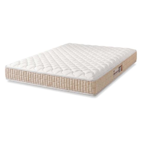 Colchão Casal Espuma D33 New Millenium 138x188x19cm Branco/Bege Hellen