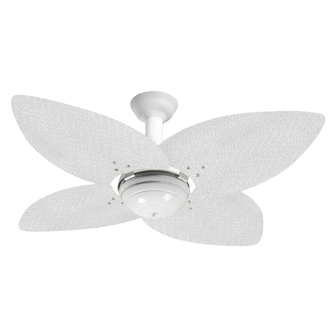 Ventilador de Teto Office Jet Aspen Venti-Delta Branco 4Pás Rattan Brancas 110V