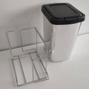 Ver imagem 3 de Lixeira Para Cozinha Suprema Corrediça Deslizante Lateral 9 litros Cromado Dimec