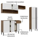 Ver imagem 4 de Armário de Cozinha Compacta Emilly Pop com Balcão Branco