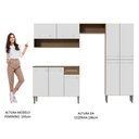Ver imagem 7 de Armário de Cozinha Compacta Emilly Pop com Balcão Branco