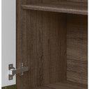 Ver imagem 3 de Armario Aereo 1 Porta 40CM Vidro Reflecta Em MDF Kali Premium 12202x61 Amendoa Nicioli