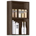 Ver imagem 4 de Armario Aereo 1 Porta 40CM Vidro Reflecta Em MDF Kali Premium 12202x61 Amendoa Nicioli