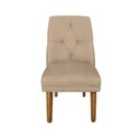Ver imagem 1 de Cadeira de Jantar Helena Suede Bege Rosado - Dominic Decor
