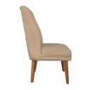Ver imagem 3 de Cadeira de Jantar Helena Suede Bege Rosado - Dominic Decor