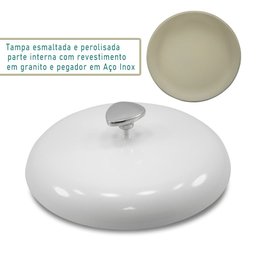 Jogo de Panelas Antiaderente Cerâmica Cuisine Retrô Pérola - 4