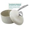 Jogo de Panelas Antiaderente Cerâmica Cuisine Retrô Pérola - 2