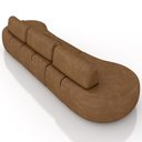 Ver imagem 7 de Sofá 4 Lugares 326cm Orgânico Mellanie Sintético Caramelo Z32 - Mpozenato
