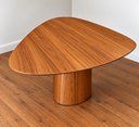 Ver imagem 4 de Mesa de Jantar Orgânica Canya Freijó 80x85cm com Base Central