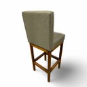 Ver imagem 3 de Banqueta Alta com Encosto Anatomico Tokio Linho Cappuccino - G2home