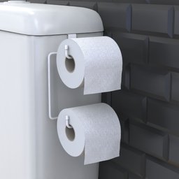 Porta Papel Higiênico Duplo para Caixa Acoplada Branco F.arm - 5