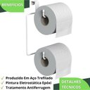 Ver imagem 7 de Porta Papel Higiênico Duplo para Caixa Acoplada Branco F.arm