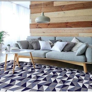 Tapete para Sala Quarto Escritório Antiderrapante Emborrachado 1,00m X 1,40m