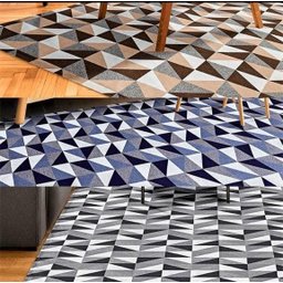 Tapete para Sala Quarto Escritório Antiderrapante Emborrachado 1,00m X 1,40m - 3