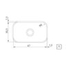 Cuba de Embutir Basic 47 Bl em Aço Inox 47x30cm 94083556 Tramontina - 3